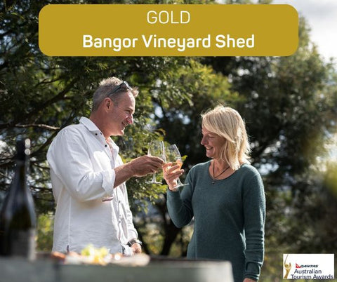 Australian Tourism Awards GOLD for Bangor Vineyard Shed