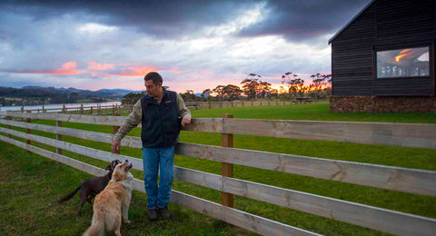 Bangor is a working Tasmanian farm.
