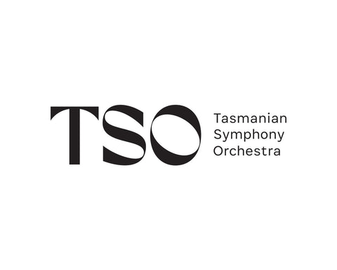 Logo of the Tasmanian Symphony Orchestra on a white background