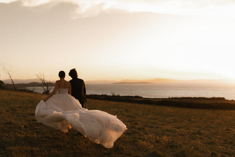 Weddings at Bangor Vineyard Hobart have stunning views.