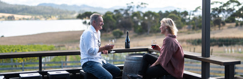 Wine, food and views at Bangor Vineyard Shed, Tasmania