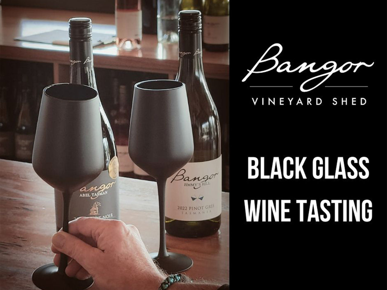 Black Glass Wine Tasting Bangor Vineyard Shed