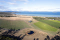 Aerial view of Bangor Vineyard Tasmania