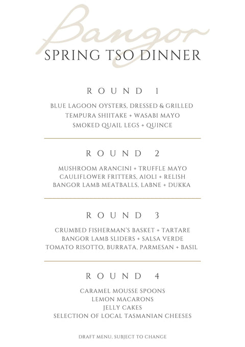 TSO at Bangor Dinner - 8th Nov, TSO Patrons