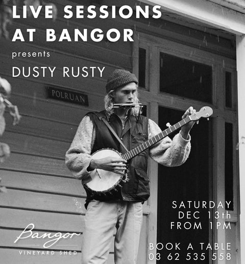 Live music at Bangor Vineyard Shed